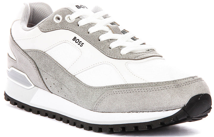 Boss Parkour Runner In White For Men Sneaker
