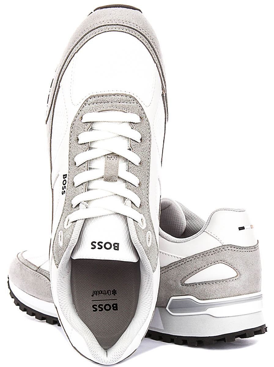 Boss Parkour Runner In White For Men Sneaker