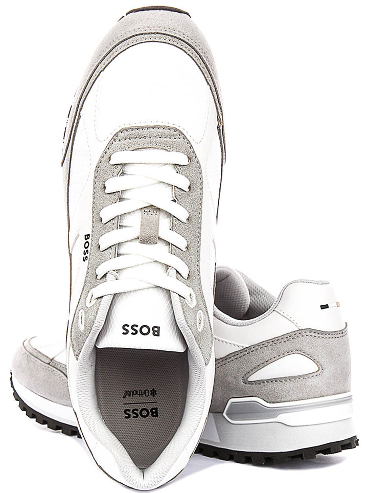 Boss Parkour Runner In White For Men Sneaker
