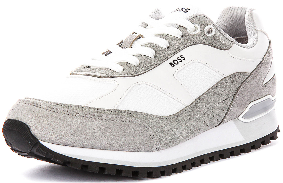 Boss Parkour Runner In White For Men Sneaker