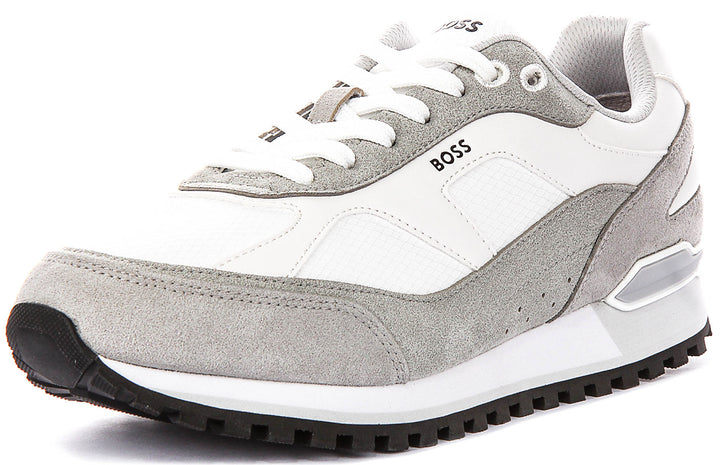 Boss Parkour Runner In White For Men Sneaker