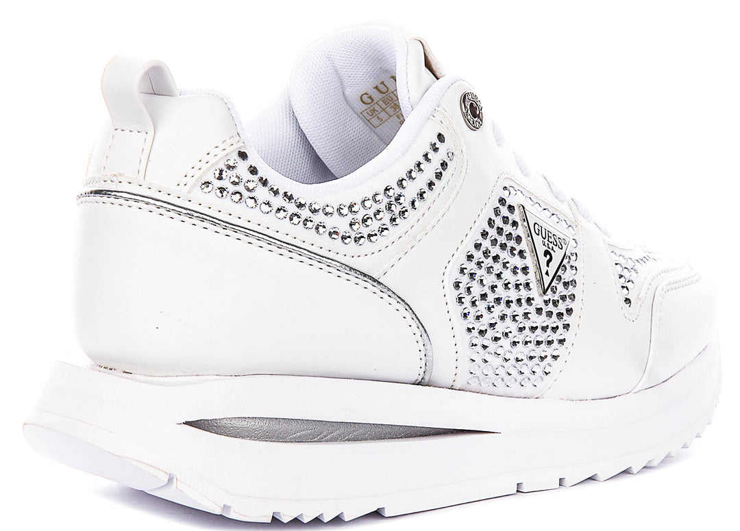 Guess Evory In White For Women Sneaker
