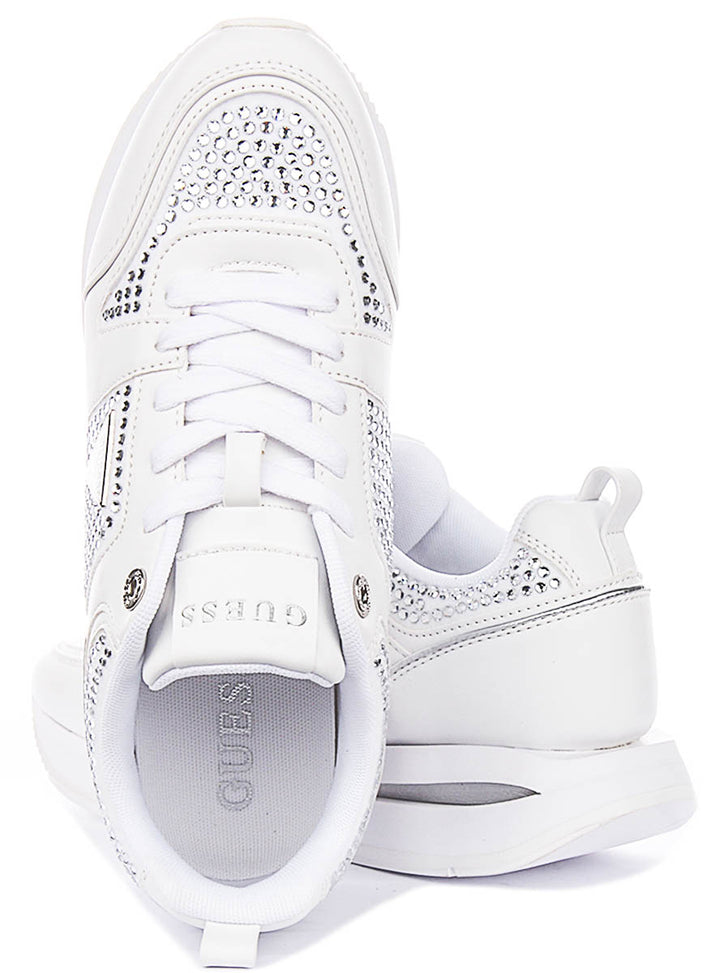 Guess Evory In White For Women Sneaker