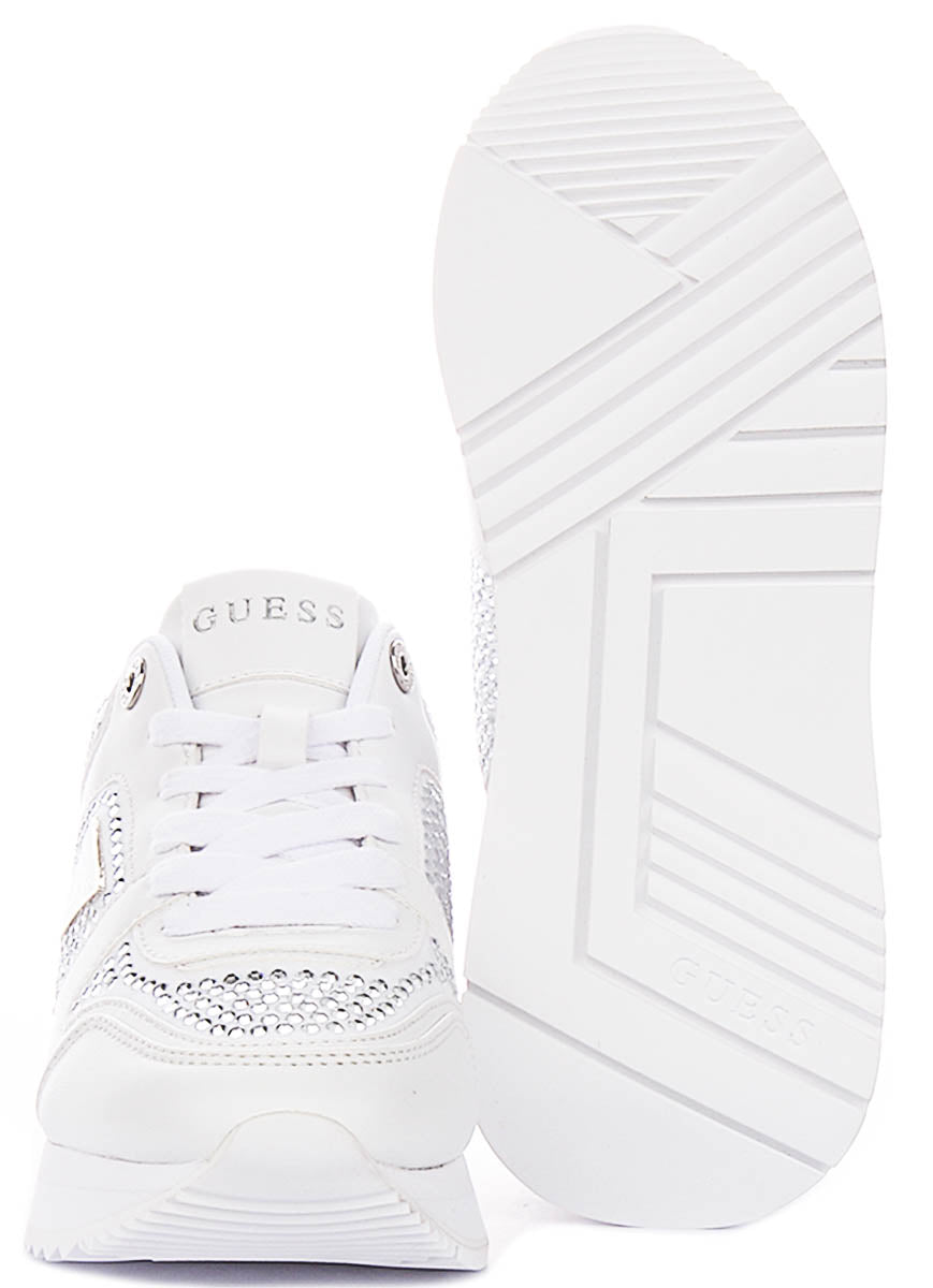 Guess Evory In White For Women Sneaker