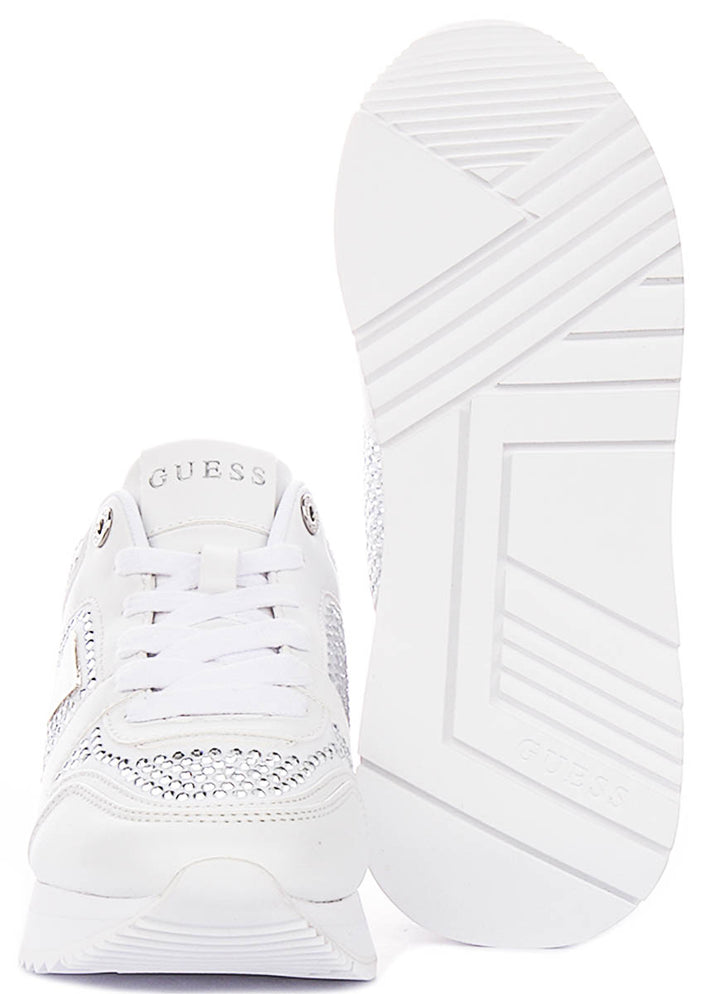 Guess Evory In White For Women Sneaker