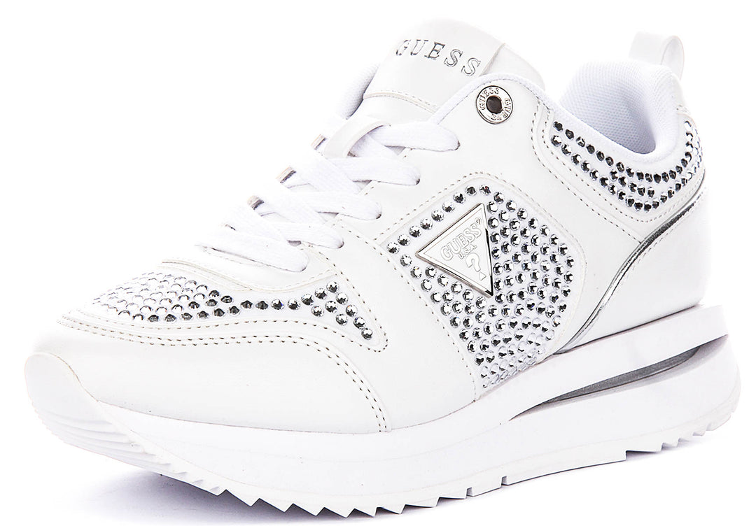 Guess Evory In White For Women Sneaker