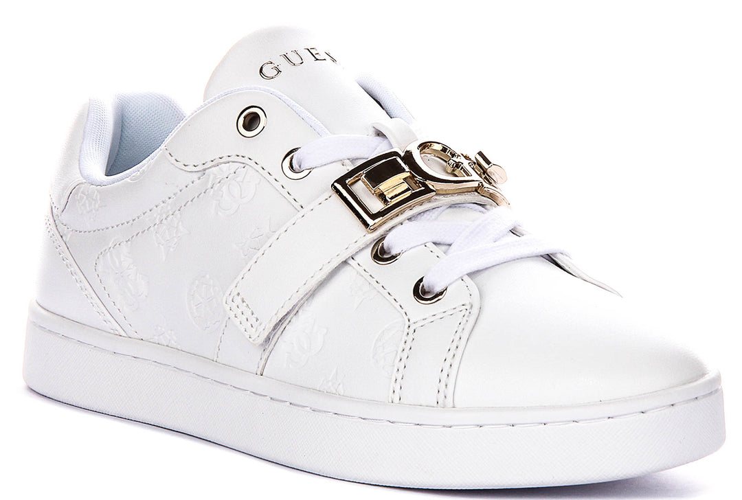 Guess Jamisn In White For Women Sneaker