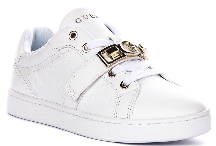 Guess Jamisn In White For Women Sneaker