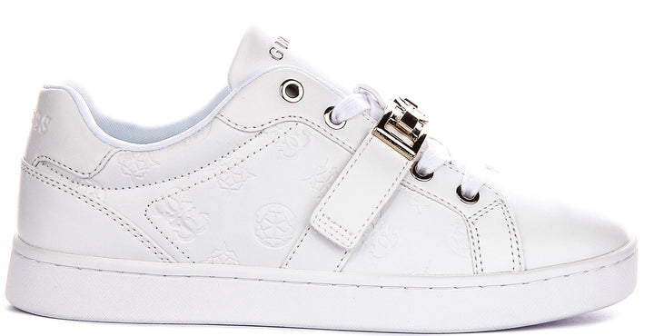 Guess Jamisn In White For Women Sneaker