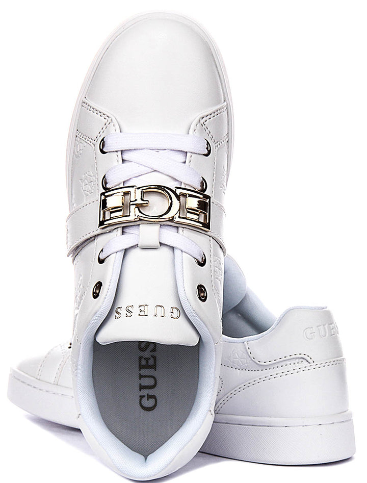 Guess Jamisn In White For Women Sneaker