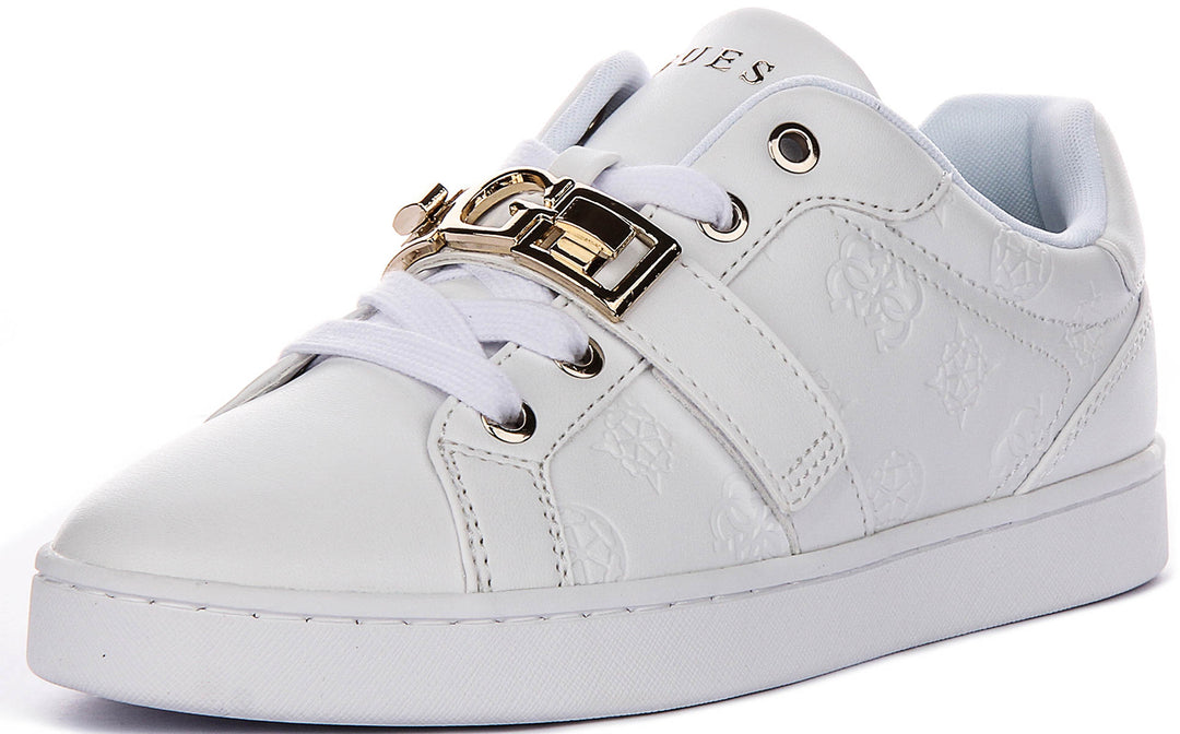 Guess Jamisn In White For Women Sneaker