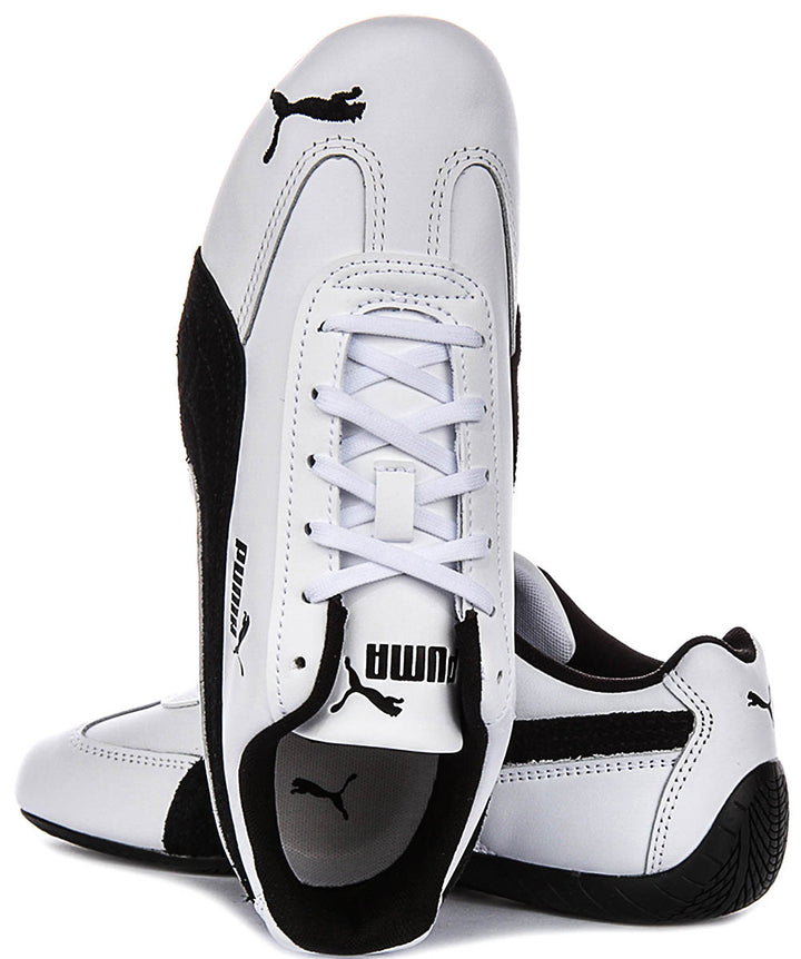 Puma Speedcat Leather In White Black For Unisex