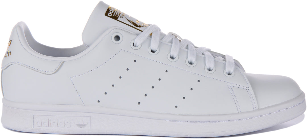 Adidas Stan Smith Vegane Primegreen Klassische Tennisschuhe Weiß Gold