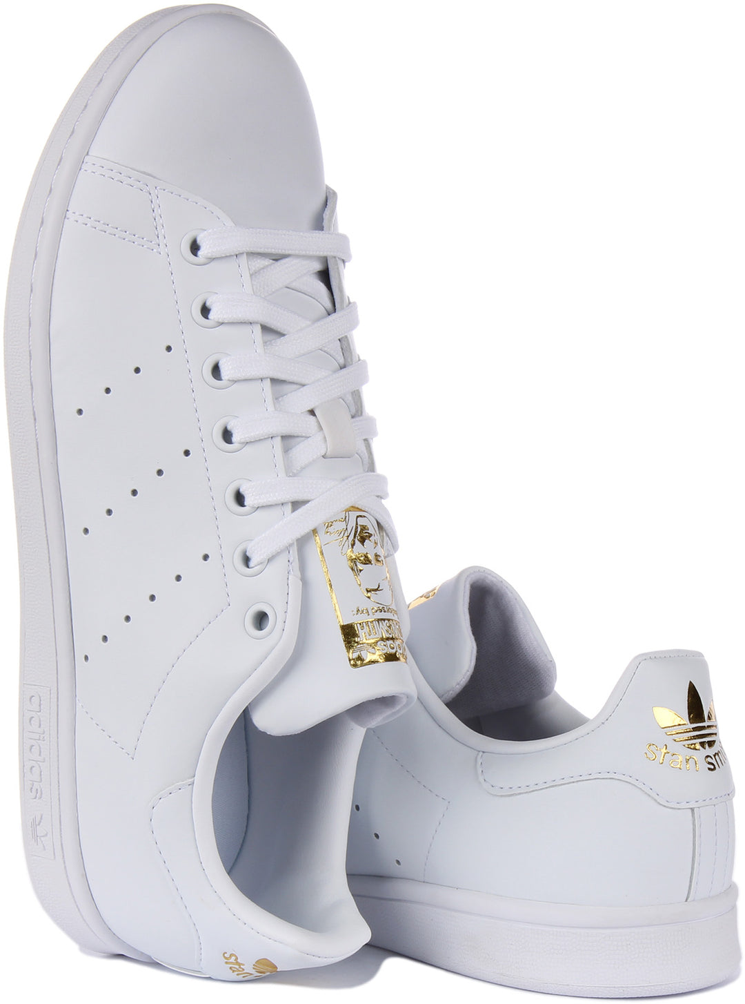Adidas Stan Smith Zapatillas de tenis clásicas veganas Primegreen para en blanco dorado