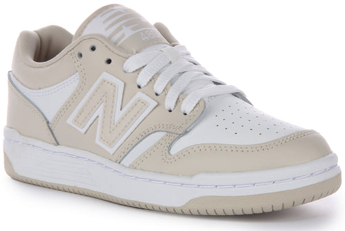 New Balance BB480 LBB In White Beige