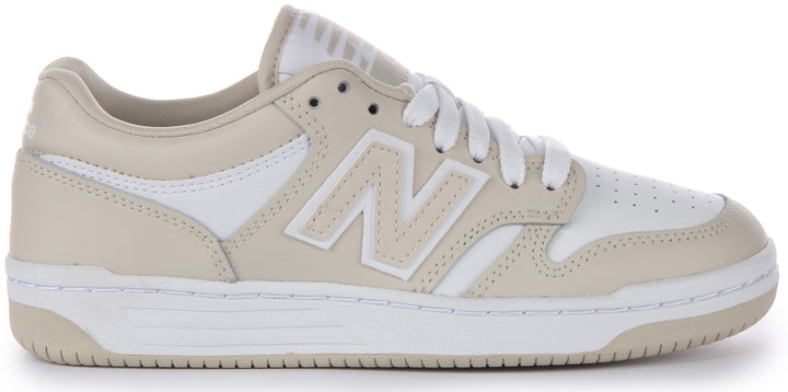 New Balance BB480 LBB In White Beige