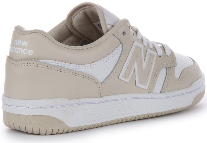 New Balance BB480 LBB In White Beige