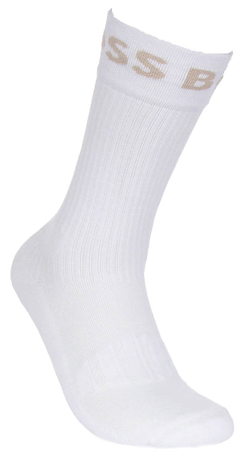 Boss 2 Pair RS Sport Socks In White Beige For Men