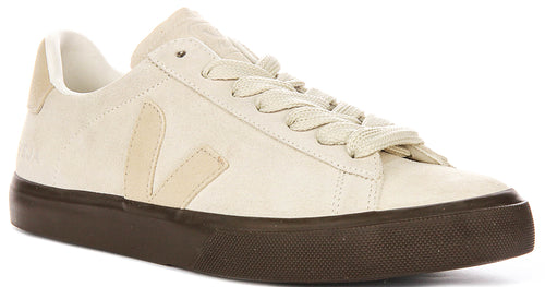 Veja Campo Suede In White Beige For Women