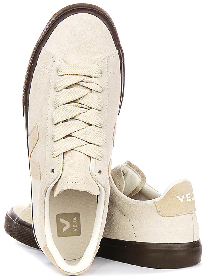 Veja Campo Suede In White Beige For Women