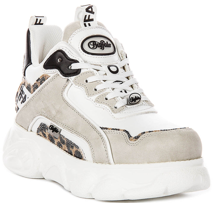 Buffalo CLD Chai In White Leopard For Women