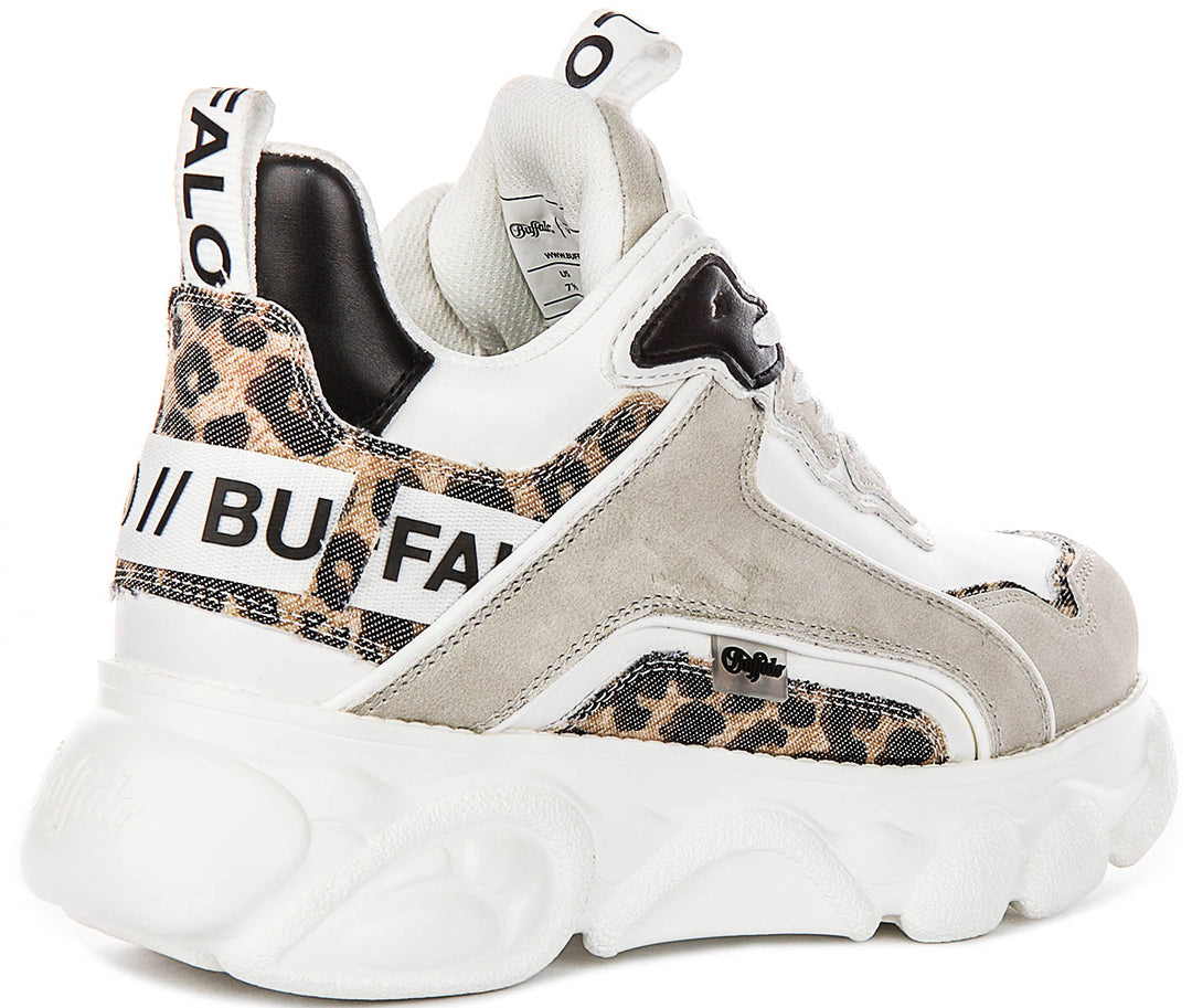 Buffalo CLD Chai In White Leopard For Women