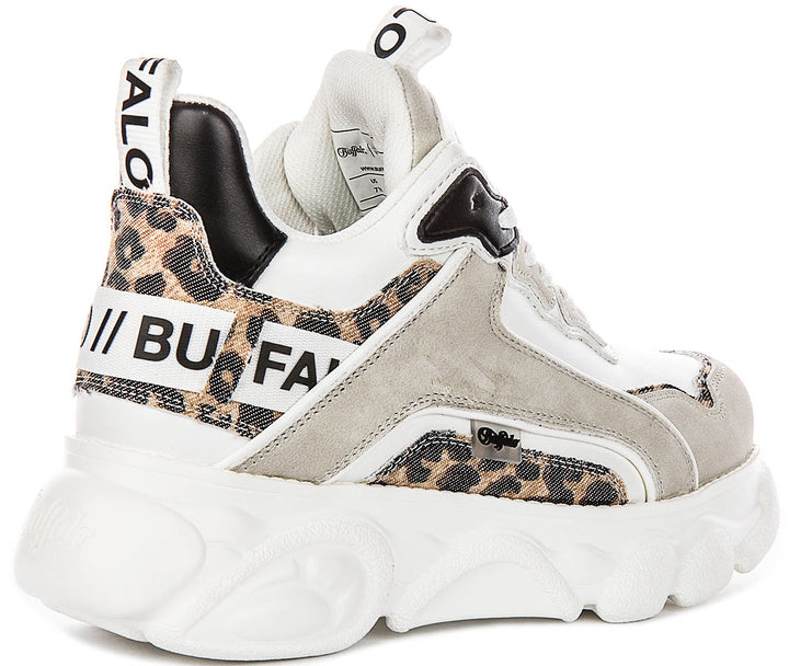 Buffalo CLD Chai In White Leopard For Women