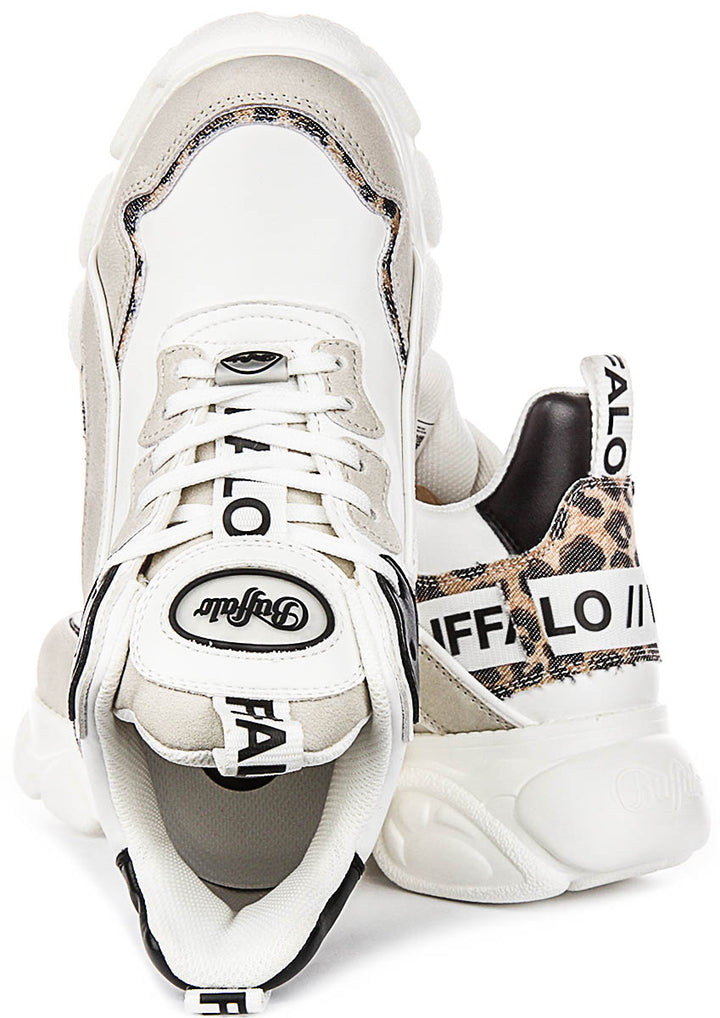 Buffalo CLD Chai In White Leopard For Women