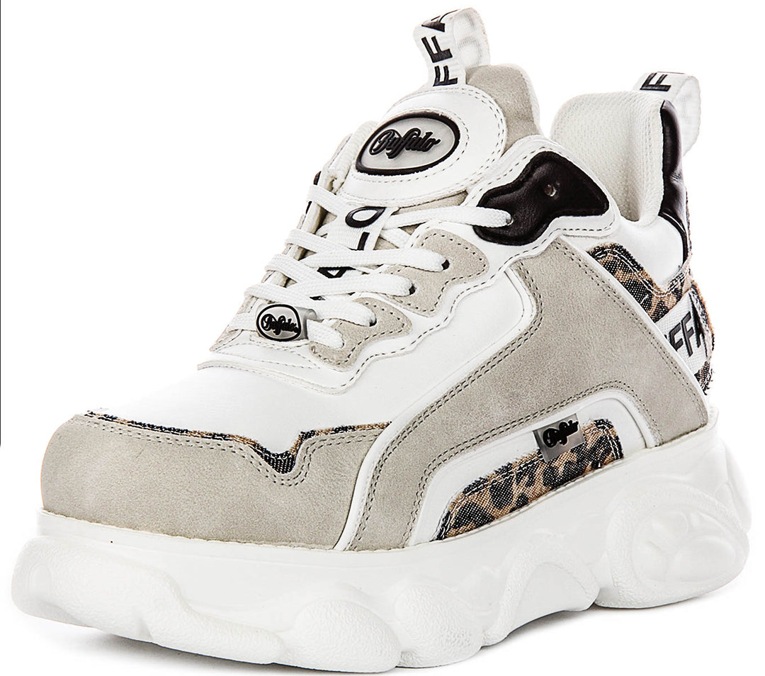 Buffalo CLD Chai In White Leopard For Women