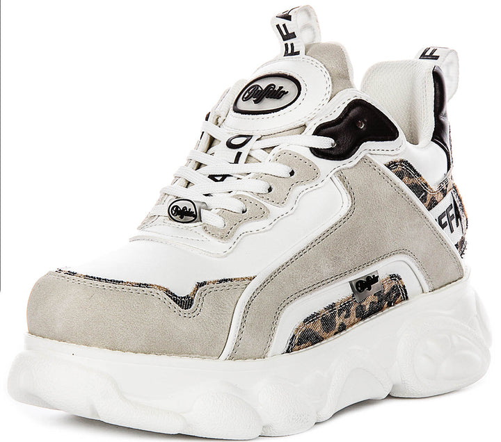 Buffalo CLD Chai In White Leopard For Women