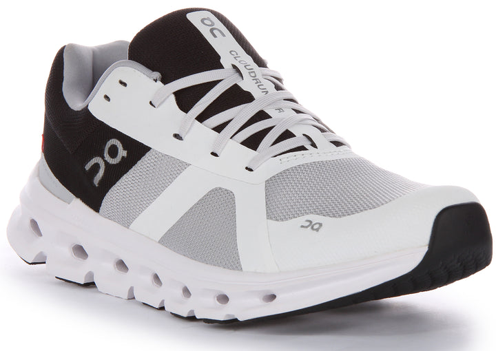On Running Cloudrunner In White Black For Men