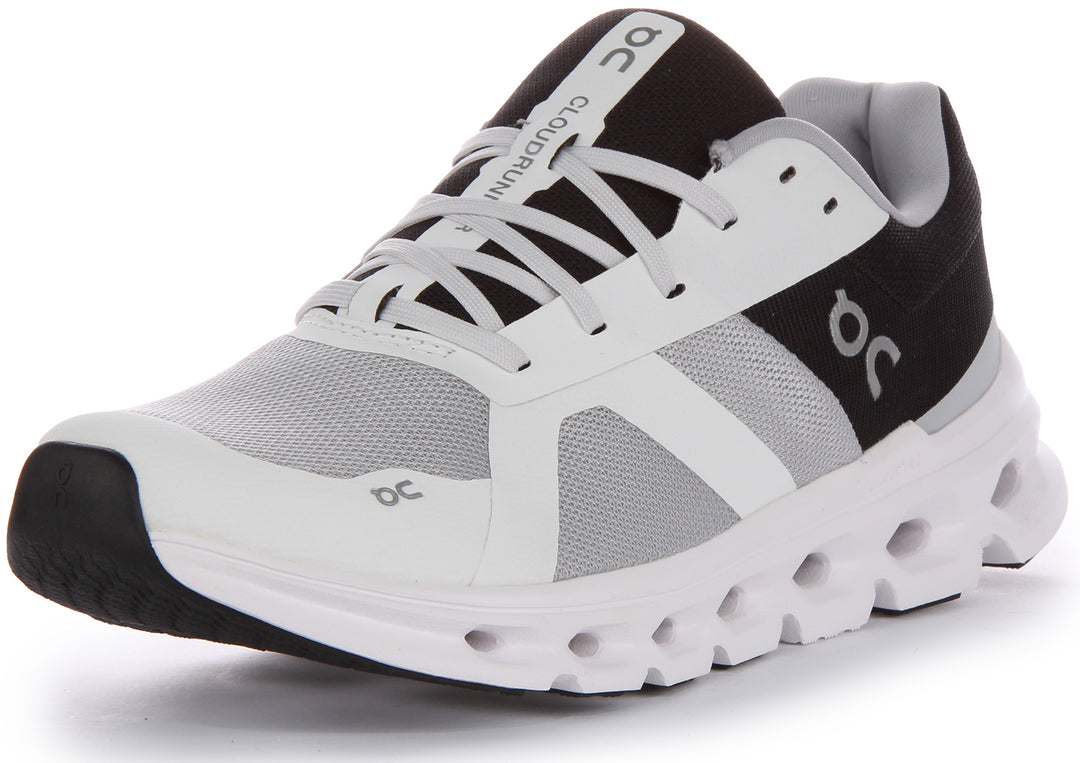 On Running Cloudrunner In White Black For Men