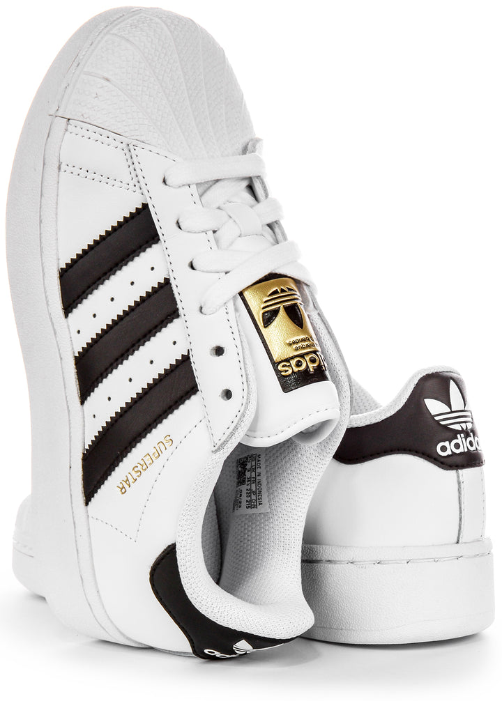 Adidas Superstar Xlg In Weiß Schwarz Für Jugendliche