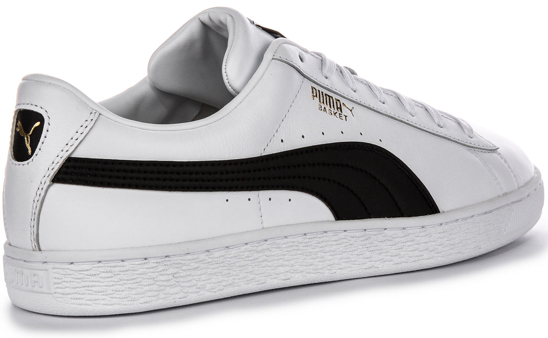 Unisex Sneakers Puma Basket Classic Blanc Et Argent Puma Basket