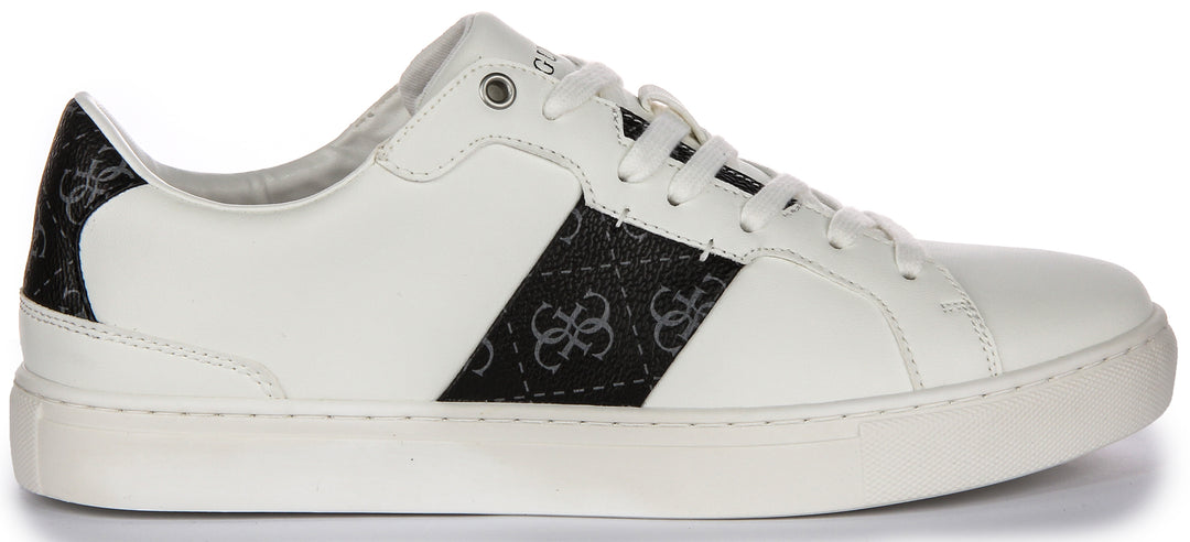 Guess Todi Sneaker In White Black For Men