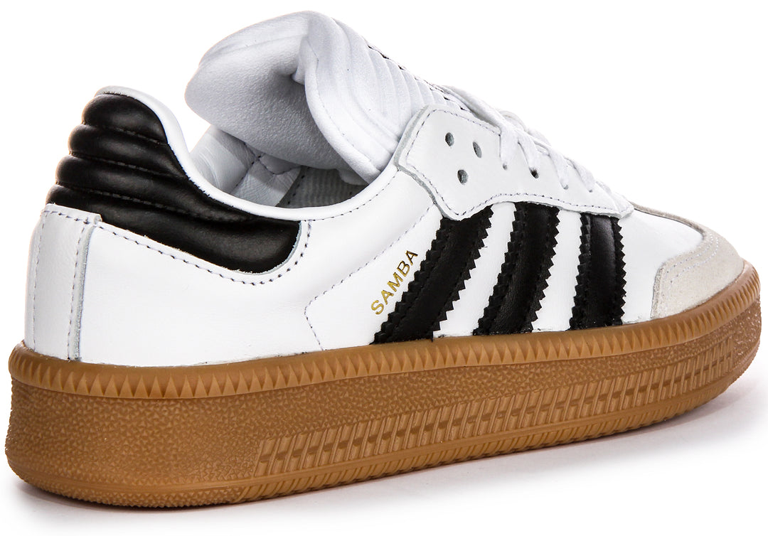 Adidas Samba XLG J In White Black For Youth