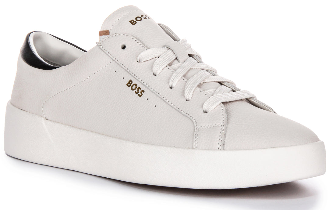 Boss Belwar Tennis Tb In White Black For Men