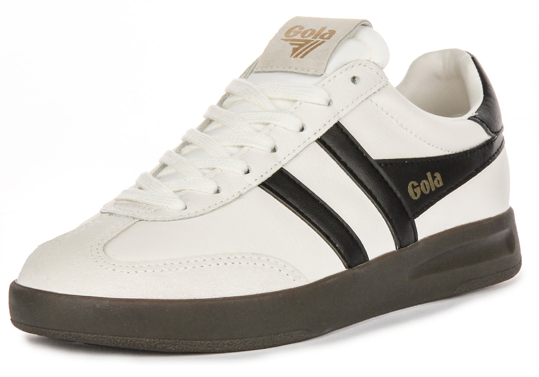 Gola Classics Cyclone Leather In White Black For Women