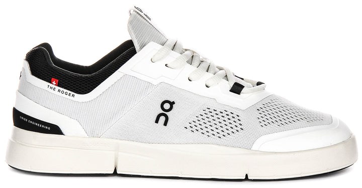 On Running The Roger Spin In White Black For Men