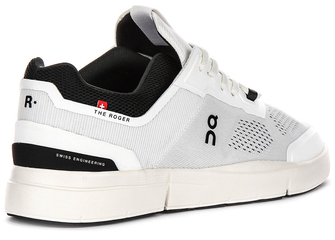 On Running The Roger Spin In White Black For Men