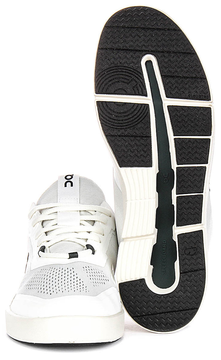 On Running The Roger Spin In White Black For Men