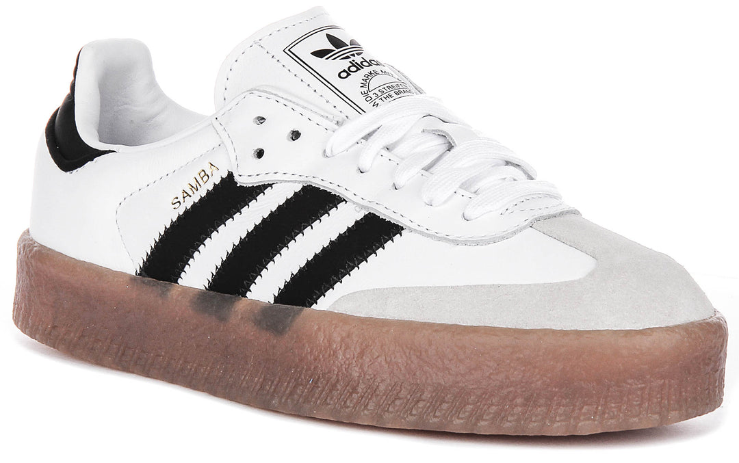 Adidas Sambae In White Black For Women