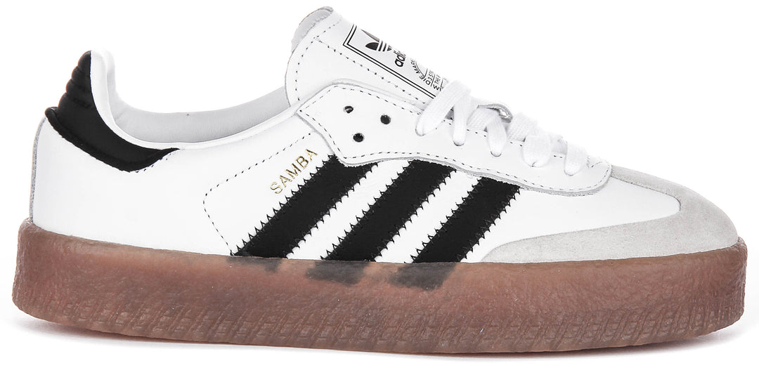 Adidas Sambae In White Black For Women