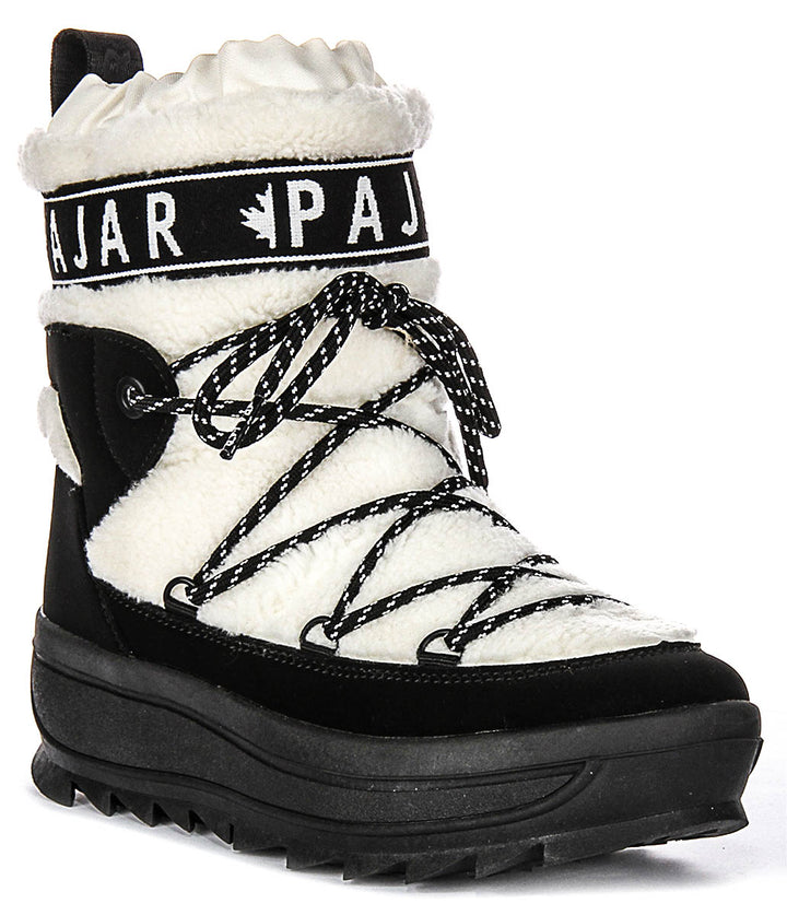 Pajar Galaxy Lama In White Black For Women