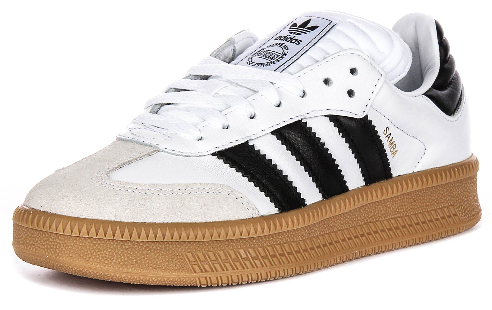 Adidas Samba XLG In White Black | Platform Lace up Trainers