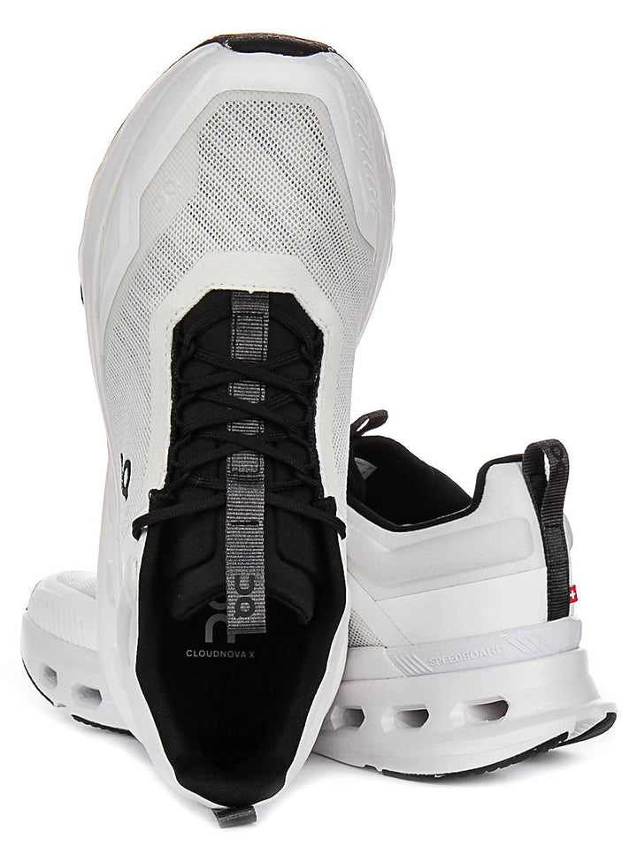 On Running Cloudnova X In White Black For Women