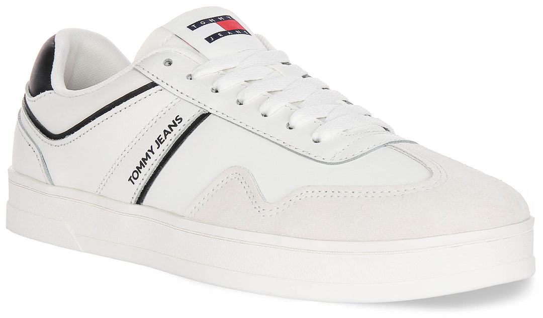 Tommy Hilfiger Greenwich Leather In White Black For Men