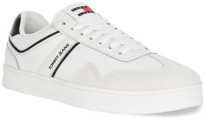 Tommy Hilfiger Greenwich Leather In White Black For Men