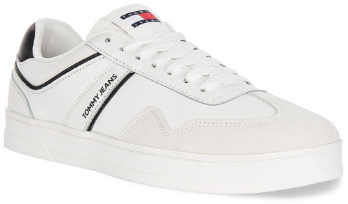 Tommy Hilfiger Greenwich Leather In White Black For Men