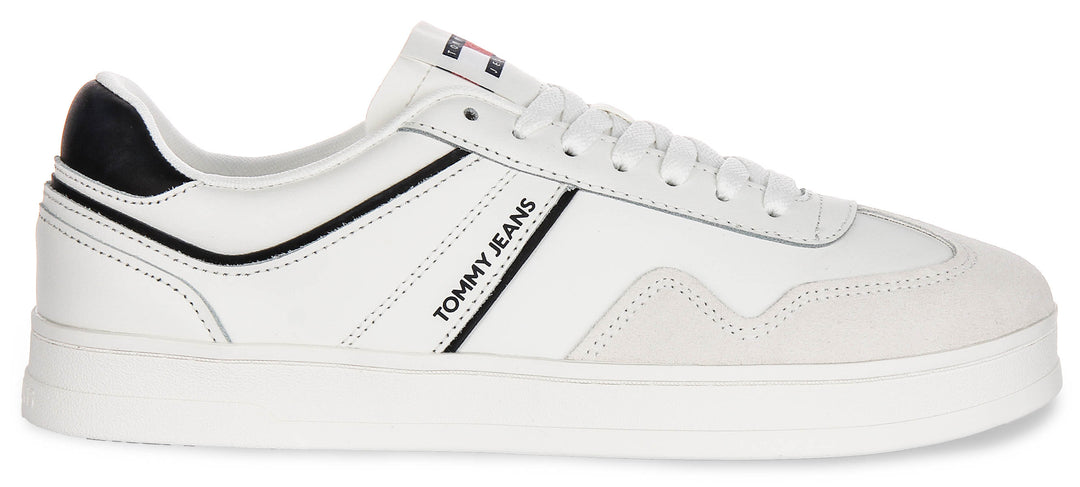 Tommy Hilfiger Greenwich Leather In White Black For Men